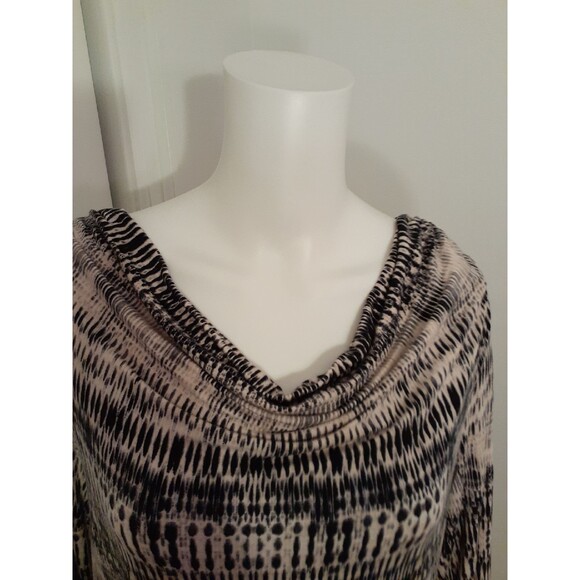 Rose & Olive XL rayon stretch knit top shirt blouse summer career office black - Picture 4 of 6